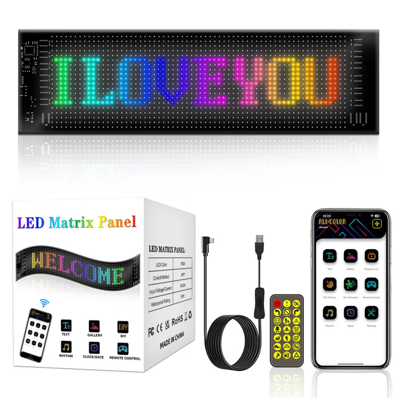 Painel de LED&RGB de carro Matrix Pixel Animation