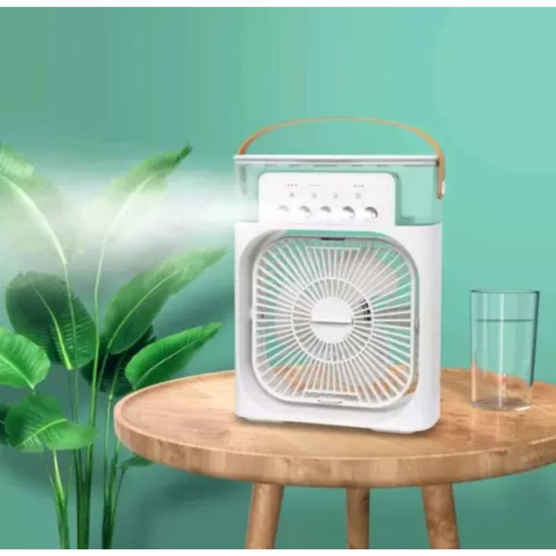 Mini Ventilador Portátil com Ventilador e Umidificador