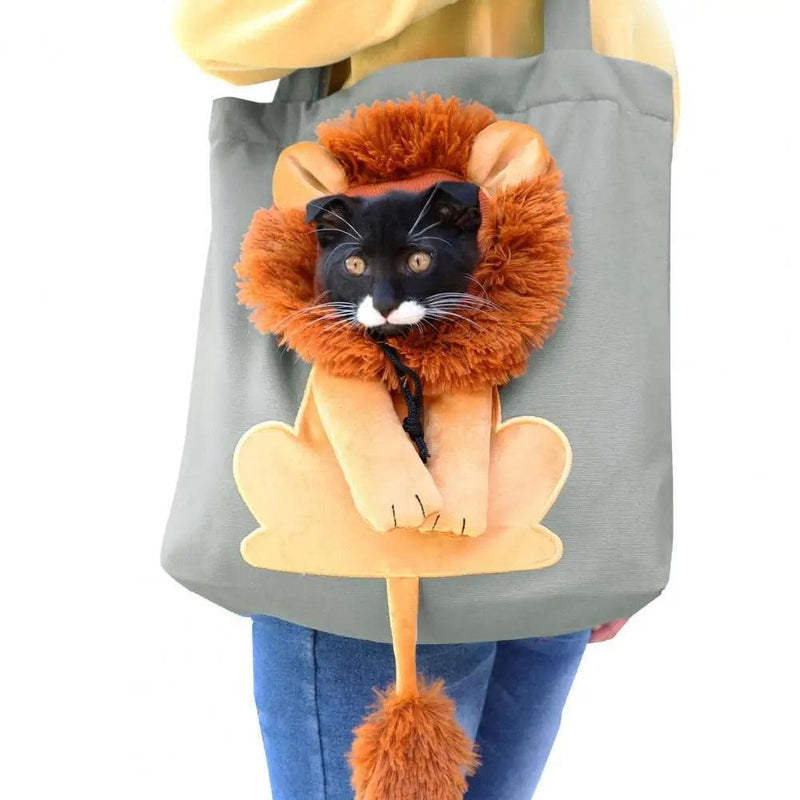 Bolsa de Transporte de Gatos em Forma de Leão