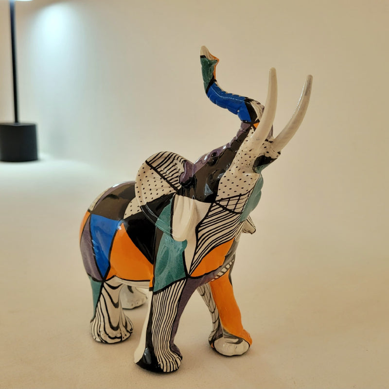 Escultura Elefante Pintura Mosaico