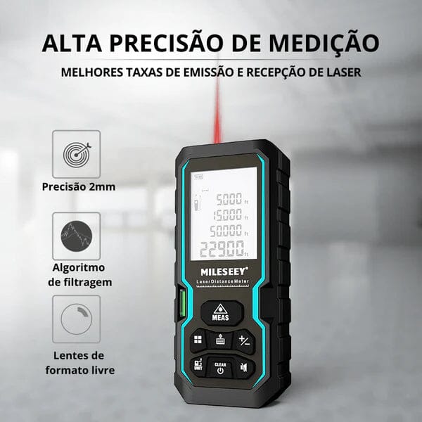 Trena Digital Laser Com Nível De Alta Precisão